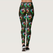 Hart Groen Van Jaloezie Op Aangepaste Moderne Leggings (Achterkant)