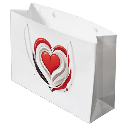 hart groot cadeauzakje (Achterkant Gekanteld)