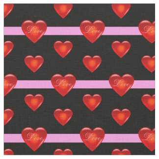 hart/groot/klein rood hart/liefde/zwarte roze stre stof
