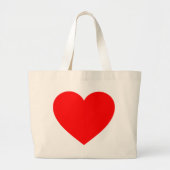 hart grote tote bag (Voorkant)