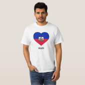 Hart - Haïti - vlag T-shirt (Voorkant volledig)