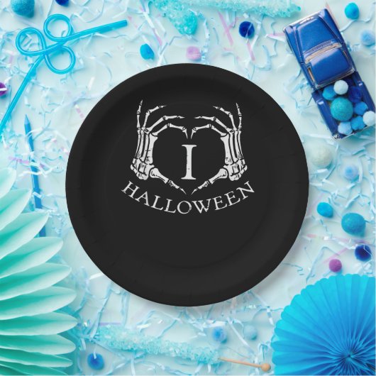 Hart Halloween Skeleton Hand Kostuum Mannen Vrouwe Papieren Bordje (Feest)