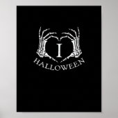 Hart Halloween Skeleton Hand Kostuum Mannen Vrouwe Poster (Voorkant)