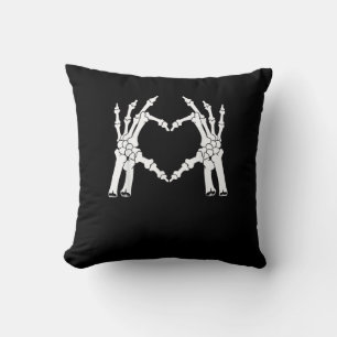 Hart - Halloween Skeleton Hand Kussen