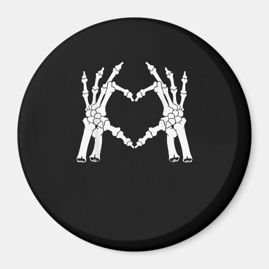 Hart - Halloween Skeleton Hand Magneet (Voorkant)