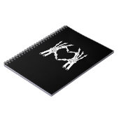 Hart - Halloween Skeleton Hand Notitieboek (Linkerzijde)