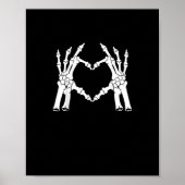 Hart - Halloween Skeleton Hand Poster (Voorkant)