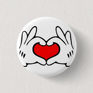 Hart Hand Ronde Button 3,2 Cm