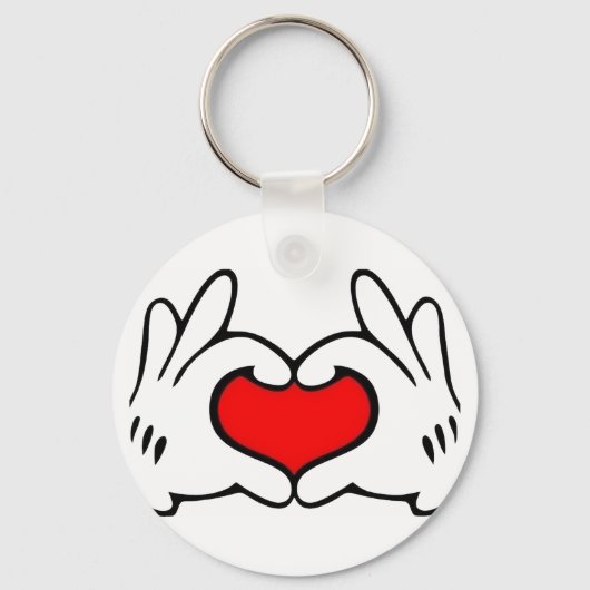 Hart Hand  Sleutelhanger (Voorkant)