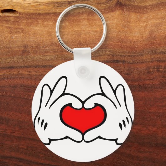 Hart Hand  Sleutelhanger (Achterkant)