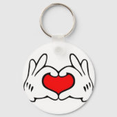 Hart Hand  Sleutelhanger (Achterkant)
