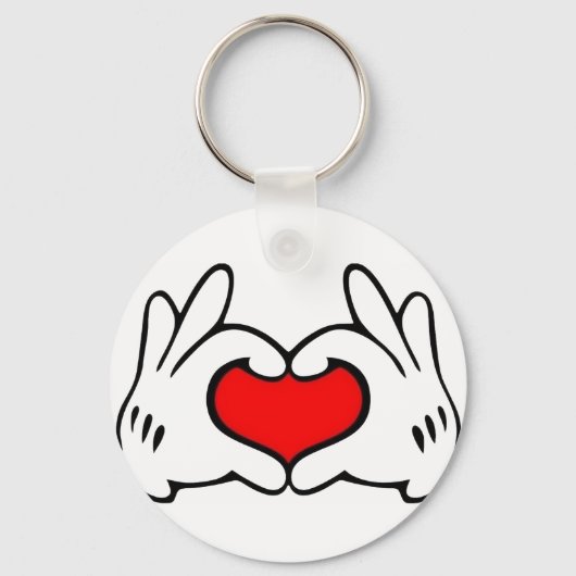 Hart Hand Sleutelhanger (Achterkant)