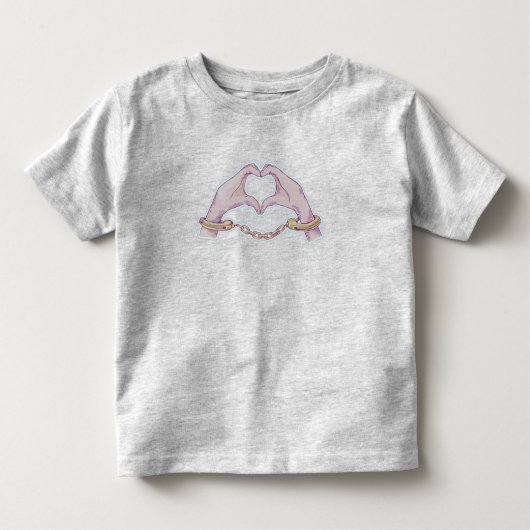 Hart handen Handboeien Kinder Shirts (Voorkant)