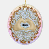 Hart handen ornament (Links)