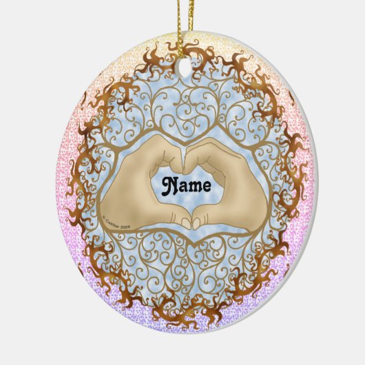 Hart handen ornament (Links)