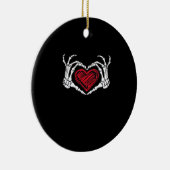 Hart Handen Skelet Keramisch Ornament (Rechts)