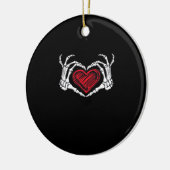 Hart Handen Skelet Keramisch Ornament (Links)