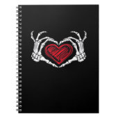 Hart Handen Skelet Notitieboek (Voorkant)