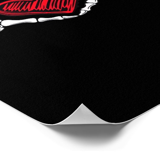 Hart Handen Skelet Poster (Hoek)