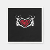 Hart Handen Skelet Servet (Voorkant)