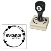 Hart Handgemaakt met liefde Rubberstempel (Gestempeld)