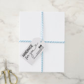 Hart handgemaakt voor u Logo website Social Media Cadeaulabel (Met Touw)