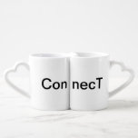 Hart Handle die koffie aansluit - de bekertjes van Loversmokken<br><div class="desc">Twee ononderbroken mokken met een boodschap om zinvolle conversatie en tijd te delen over een drankje met een speciaal iemand.</div>