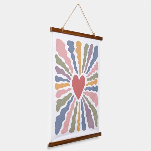 hart hangend wandkleed (Gebogen)