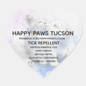 Hart Happy Paws Sticker (Voorkant)