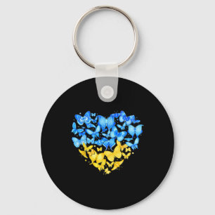 Hart Hart Oekraine Vlinder Oekraine Zonnebloem 1 Sleutelhanger