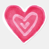 hart hart sticker (Voorkant)