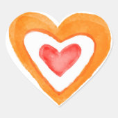 hart hart sticker (Voorkant)
