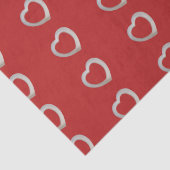 Hart harten houden van valentijn rood Wrapping Pap Tissuepapier (Detail)