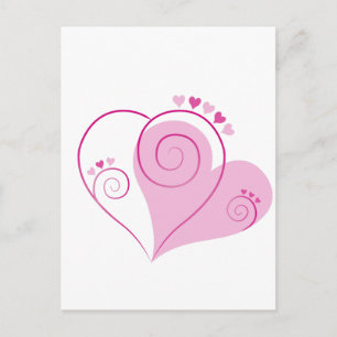 hart harten liefde romantisch op maat gemaakt briefkaart