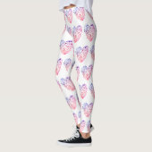 Hart Harten Tekenen Aangepaste Leggings (Links)