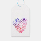 Hart Harten Tekenen Custom Gift Labels Cadeaulabel (Achterkant)