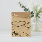 Hart Hartjes liefde aangepaste jubileum Briefkaart (Staand voorkant)
