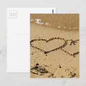 Hart Hartjes liefde aangepaste jubileum Briefkaart (Voorkant / Achterkant)