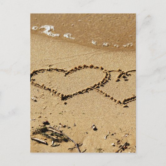 Hart Hartjes liefde aangepaste jubileum Briefkaart (Voorkant)