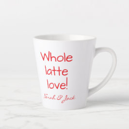 Hart, Heel Lotta Liefde, Grappig Custom Latte Mok