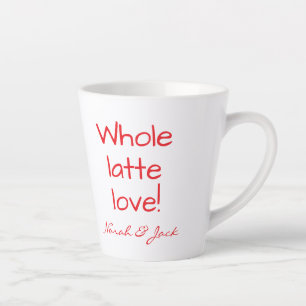 Hart, Heel Lotta Liefde, Grappig Custom Latte Mok