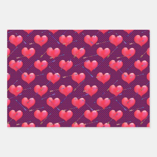 Hart Heerlijk en Perfect Inpakpapier Vel (Voorkant 3)