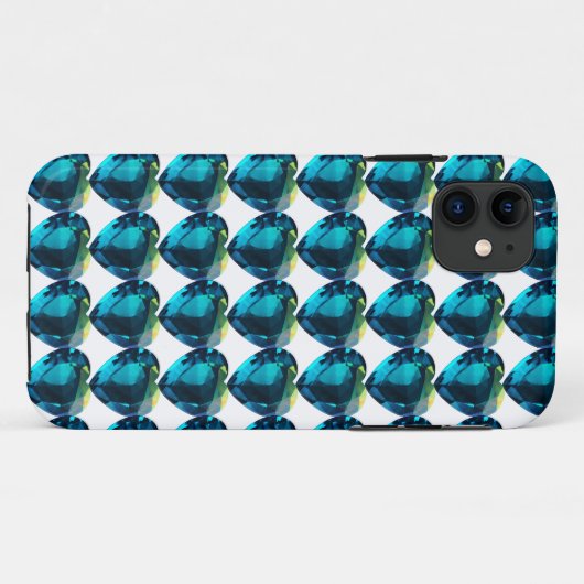 Hart Hemelsblauw Case-Mate iPhone Case (Achterkant (horizontaal))
