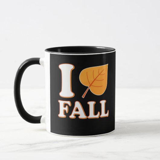 Hart Herfst Het Is Herfst Jongeren Creatieve Vrije Mok (Links)