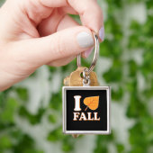 Hart Herfst Het Is Herfst Jongeren Creatieve Vrije Sleutelhanger (Hand)