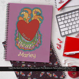Hart het ritme: Doodles voor muziekliefhebbers: Ro Notitieboek