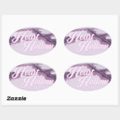 HART HOLLOW Rond Logo + Badkuip (Sticker Pack) Ovale Sticker (Vel)