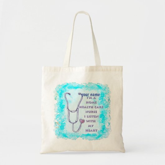 Hart Home Gezondheidszorg aangepaste verpleegkundi Tote Bag