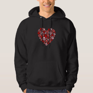 Hart Hond Pootafdruk Gelukkig Valentijnsdag voor S Hoodie