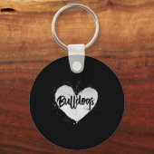 - Hart Hondenliefhebber Dierfokker Puppy Eigenaar Sleutelhanger (Voorkant)